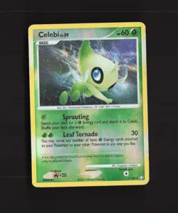 Celebi 7/123 Mysterious Treasures Reverse Holo Rare Pokemon Card DMG - Image 1