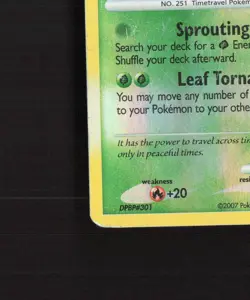 Celebi 7/123 Mysterious Treasures Reverse Holo Rare Pokemon Card DMG - Image 5