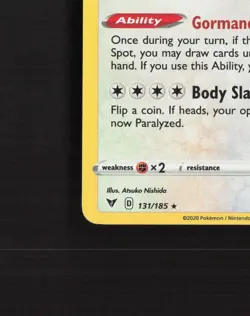 Snorlax 131/185 Vivid Voltage Holo Rare Pokemon Card NM - Image 5