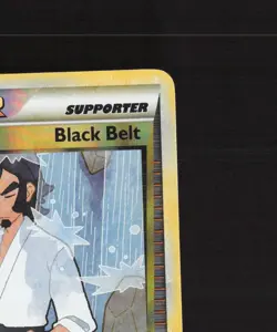 Black Belt 85/102 Triumphant Reverse Holo Pokemon Card LP - Image 4