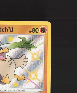 Galarian Farfetch'd SV063/SV122 Shining Fates Shiny Holo Rare Pokemon Card NM - Image 4