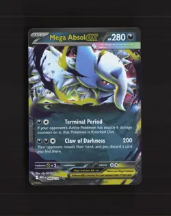 Mega Absol ex 086/132 Mega Evolution Ultra Rare Holo Pokemon Card NM - Image 1