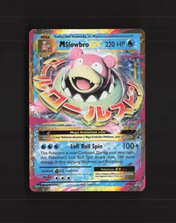 Mega M Slowbro EX 27/108 Evolutions Ultra Rare Holo Pokemon Card DMG - Image 1