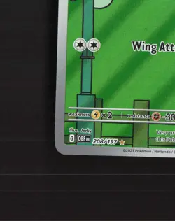 Pidgeotto 208/197 SV03: Obsidian Flames Full Art Ultra Rare Holo Pokemon Card NM - Image 5