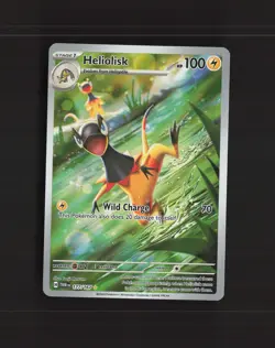 Heliolisk 177/167 Twilight Masquerade Full Art Ultra Rare Holo Pokemon Card NM - Image 1