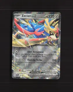 Zacian ex SVP 198 Scarlet & Violet Black Star Promo Holo Pokemon Card NM - Image 1