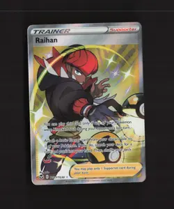 Raihan TG27/TG30 Silver Tempest Full Art Ultra Rare Holo Pokemon Card NM - Image 1
