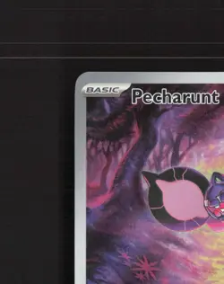 Pecharunt SVP 129 Scarlet & Violet Full Art Black Star Promo Pokemon Card NM - Image 3