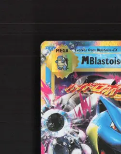 Mega M Blastoise EX 22/108 Evolutions Ultra Rare Holo Pokemon Card DMG - Image 3