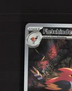 Fletchinder 199/193 Paldea Evolved Full Art Ultra Rare Holo Pokemon Card LP - Image 3