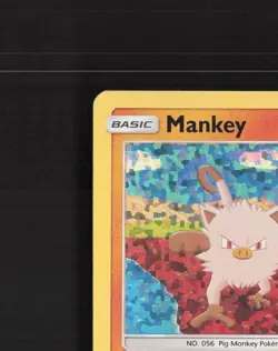 Mankey 8/12 McDonalds 2019 Promos Holo Rare Pokemon Card DMG - Image 3