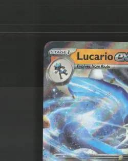 Lucario ex 051/131 Prismatic Evolutions Ultra Rare Holo Pokemon Card NM - Image 3