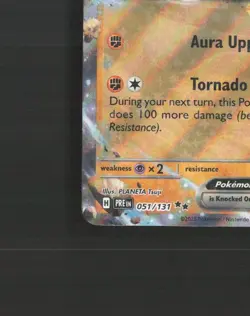 Lucario ex 051/131 Prismatic Evolutions Ultra Rare Holo Pokemon Card NM - Image 5