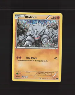 Rhyhorn 8/12 McDonalds 2015 Promos Holo Rare Pokemon Card MP - Image 1
