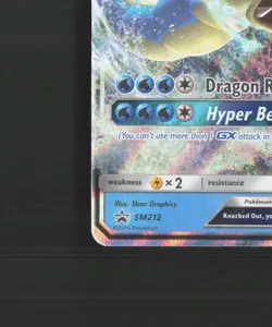 Gyarados GX SM212 Sun & Moon Black Star Promo Holo Pokemon Card LP - Image 5
