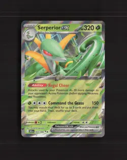 Serperior ex 003/086 Black Bolt Ultra Rare Holo Pokemon Card NM - Image 1