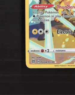 Jolteon TG04/TG30 Brilliant Stars Full Art Ultra Rare Holo Pokemon Card NM - Image 5