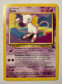 Mew 8 Promo Pokemon Card NM Vintage - Image 1