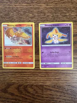 Pokemon Cards Shining Ho-Oh Shining Jirachi Lot 2 SM70 42/73 Both Good Condition - Image 1
