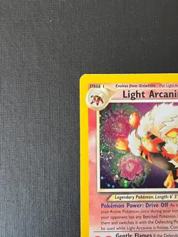 2000 Light Arcanine 12/105 Holo Rare Pokemon Card - Neo Destiny Set - Image 5