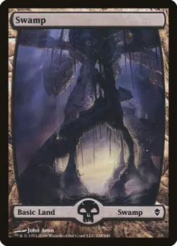 MTG Magic the Gathering Swamp (238/280) Zendikar HP - Image 1