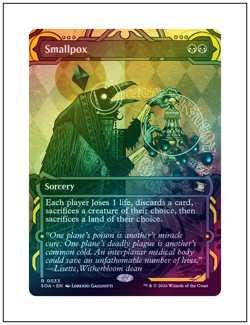 1x Smallpox, Foil, Secrets of Strixhaven Mystical Archive, MTG NM - Image 1