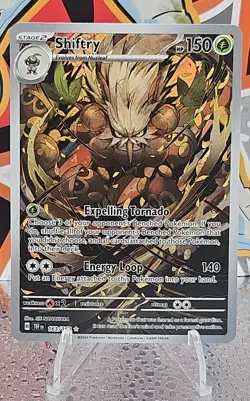 Pokemon Shiftry 163/162 SV05: Temporal Forces Illustration Rare NM - Image 1
