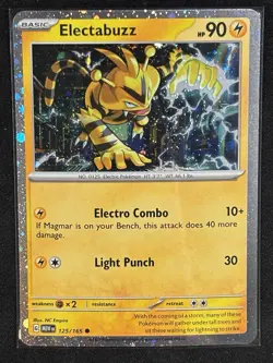 Pokemon - Electabuzz 125/165 - 151 Cosmos Holo - NM - Image 1