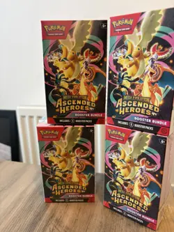4 x Pokemon TCG: Mega Evolution Ascended Heroes Booster Bundle 6 Pack Per Bundle - Image 1
