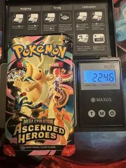 22.46g! HEAVY -Pokemon Ascended Heroes Booster Pack -Possible GODU - Image 1