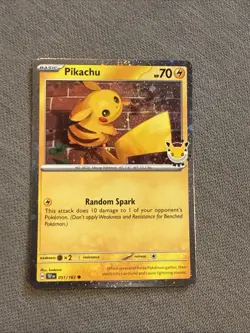 1x Pikachu 2026 Pokemon Day Stamp - 051/162 - Promo Cosmos Holo - Image 1