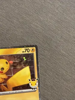 1x Pikachu 2026 Pokemon Day Stamp - 051/162 - Promo Cosmos Holo - Image 3
