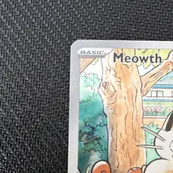 Pokemon Meowth 106/094 Illustration Rare Holo Me02 Phantasmal Flames 70HP EN - Image 3