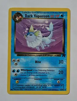 Pokemon - Dark Vaporeon - Team Rocket 45/82 - Uncommon - LP - Image 1
