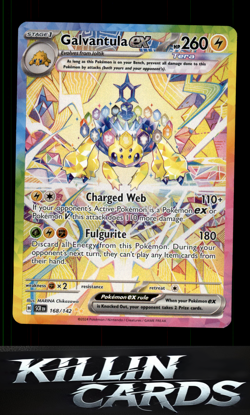 Galvantula ex - 168/142 168/142 Pokemon Special Illustration Rare SV07: Stellar - Image 1