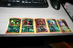 POKEMON FOIL STICKERS-BELL SPROUT, WEEPINBELL, SANDSHREW, BUTTER FREE & JOLTEON - Image 1