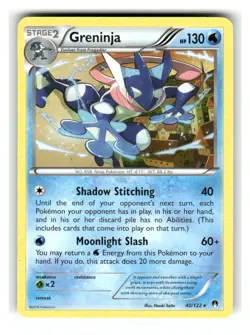 Greninja 40/122 Rare BREAKpoint Pokemon Lightly Played - Image 1