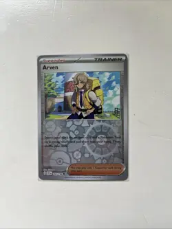 Pokemon Obsidian Flames 186/197 Arven Reverse Holo NM - Image 1