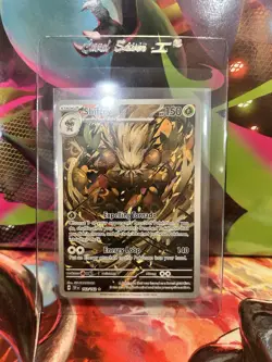 2024 Pokemon TEF EN Temporal Forces Shiftry 163/162 Ultra Rare Full Art Holo - Image 1