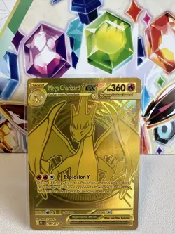 Mega Charizard Y ex 294/217 Gold Hyper Rare - Pokemon TCG Ascended Heroes Mint+ - Image 1