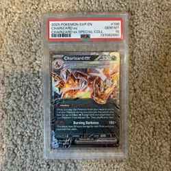 Pokemon TCG Charizard EX 196 Black Star Promo PSA 10 - Image 1