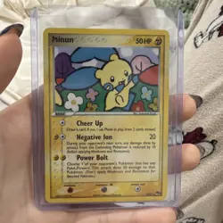 MINUN POP Series 3 POKEMON Holo 4/17 TCG L P+ - Image 5