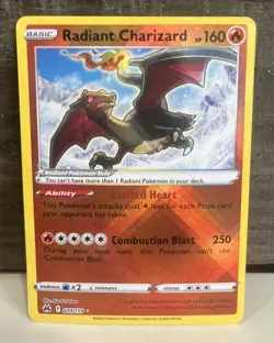 Pokemon TCG Crown Zenith Radiant CHarizard 20/159 Radiant Rare NM - Image 1