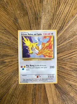 Pokemon Articuno Moltres Zapdos Promo Jumbo Oversized 120 HP 2000 - Image 1