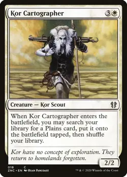 MTG Magic the Gathering Kor Cartographer (18/162) Zendikar Rising Commander LP - Image 1