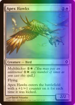 MTG Magic the Gathering Apex Hawks (2/151) Worldwake MP FOIL - Image 1