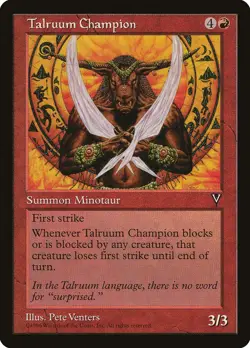 MTG Magic the Gathering Talruum Champion (97/167) Visions HP- - Image 1