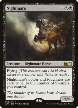 MTG Magic the Gathering Nightmare (8/16) Welcome Deck 2016 MP - Image 1