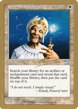MTG Enlightened Tutor (nl19/117) World Championship Decks 2000 LP - Image 1
