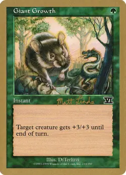 MTG Giant Growth (ml233/111) World Championship Decks 1999 MP - Image 1